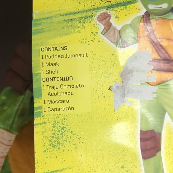 Nickelodeon TMNT Leonardo Ninja Turtles - NWT M 3-4T - Picture 3 of 5